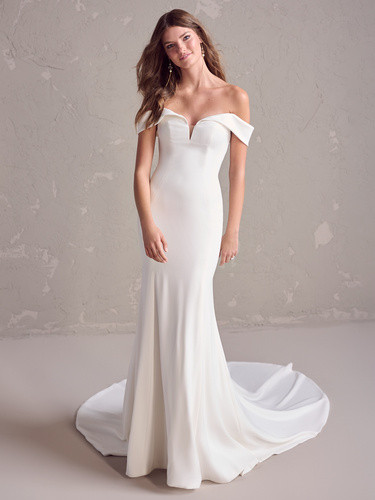 Medium   Rebecca Ingram Colby Fit and Flare Wedding Dress 24RS174A01 Alt51 IV